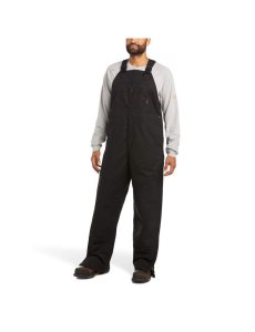 Pánské Kalhoty s Náprsenkou Ariat FR Insulated 2.0 Černé | QHLBZ-5794