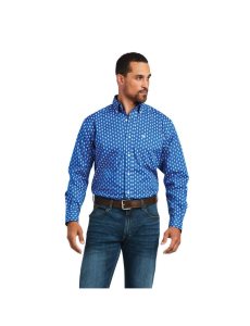 Pánské Kostýmové Košile Ariat Alan Stretch Classic Fit Blankyt | QZKBH-6124