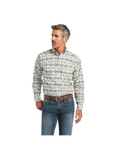 Pánské Kostýmové Košile Ariat Archer Fitted Bílé | ENMAR-4873
