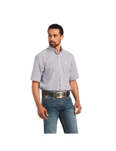 Pánské Kostýmové Košile Ariat Brecken Classic Fit Levandule | QRSNP-3921