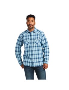 Pánské Kostýmové Košile Ariat Harper Retro Fit Blankyt | SRBZT-2435
