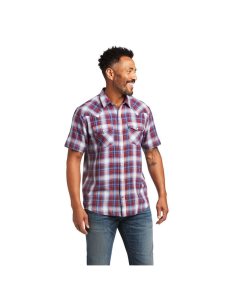 Pánské Kostýmové Košile Ariat Hollis Retro Fit Tmavě Červené | VZREH-9418