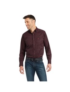 Pánské Kostýmové Košile Ariat Kayne Stretch Fitted Černé | JRHTC-9086