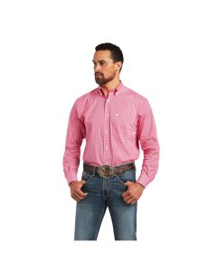 Pánské Kostýmové Košile Ariat Malachi Stretch Classic Fit Světle Růžové | CVDZI-2786