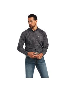 Pánské Kostýmové Košile Ariat Max Classic Fit Černé | SJKIF-4173