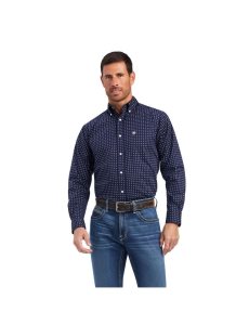Pánské Kostýmové Košile Ariat Niko Stretch Fitted Blankyt | CPJLR-7504