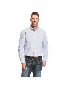 Pánské Kostýmové Košile Ariat Pro Series Dayne Mini Stripe Blankyt | HAMUN-0935