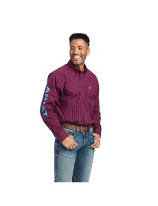 Pánské Kostýmové Košile Ariat Pro Series Team Cooper Classic Fit Červené | JDUVE-5487