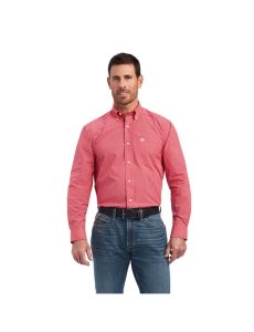 Pánské Kostýmové Košile Ariat Pro Series Nevin Stretch Classic Fit Červené | JTPUS-4578