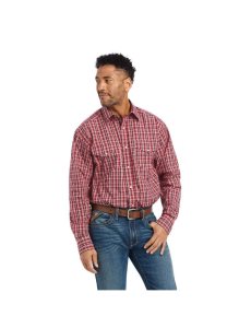 Pánské Kostýmové Košile Ariat Pro Series Witten Classic Fit Červené | LOHXB-0619