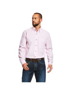Pánské Kostýmové Košile Ariat Pro Series Dayne Mini Stripe Růžové | TGXJN-6015