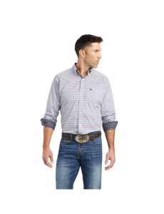 Pánské Kostýmové Košile Ariat Relentless Savvy Stretch Classic Fit Bílé | ORWSG-8271
