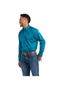 Pánské Kostýmové Košile Ariat Solid Twill Viacfarebný | QTDEH-6839