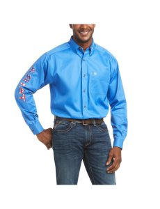 Pánské Kostýmové Košile Ariat Team Logo Twill Classic Fit Viacfarebný | IOHLR-8241