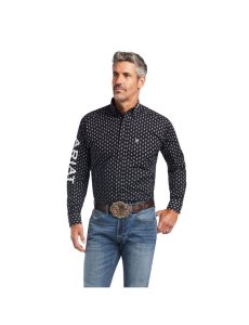 Pánské Kostýmové Košile Ariat Team Raine Classic Fit Černé | ATRHD-9012