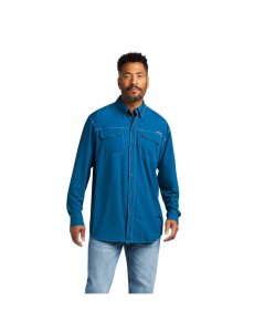 Pánské Kostýmové Košile Ariat VentTEK Outbound Classic Fit Tyrkysové | ECYTK-6312