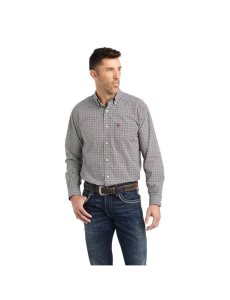 Pánské Kostýmové Košile Ariat Wooster Classic Fit Černé | RTLXD-7631