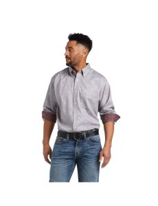 Pánské Kostýmové Košile Ariat Wrinkle Free Alvin Classic Fit Šedé | HCMFV-5834