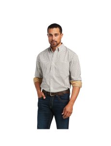 Pánské Kostýmové Košile Ariat Wrinkle Free Hayden Classic Fit Bílé | LFWSK-2987