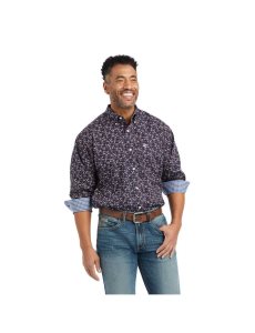 Pánské Kostýmové Košile Ariat Wrinkle Free Elliott Classic Fit Černé | MTUCD-6294