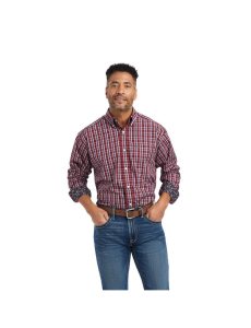 Pánské Kostýmové Košile Ariat Wrinkle Free Emilio Classic Fit Červené | OZRTA-5721