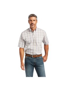 Pánské Kostýmové Košile Ariat Wrinkle Free Evander Classic Fit Bílé | QWEBM-2718