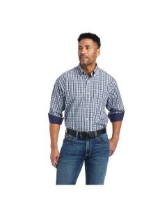 Pánské Kostýmové Košile Ariat Wrinkle Free Igor Classic Fit Blankyt | RPWBF-5287
