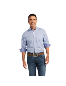Pánské Kostýmové Košile Ariat Wrinkle Free Caysen Classic Fit Blankyt | XETUC-9580