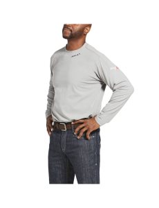 Pánské Košile Ariat FR Baselayer Stříbrné | YLMAZ-2068