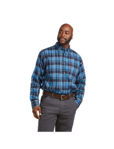 Pánské Košile Ariat FR Carter Retro Fit Snap Pracovní Černé Blankyt | RDFAQ-2831