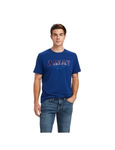 Pánské Košile Ariat Varsity Blankyt | DJASP-2086
