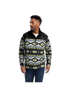 Pánské Mikiny Ariat Basis 2.0 1/4 Zip Světle Zelene | SJYMA-5869