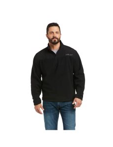 Pánské Mikiny Ariat Basis 2.0 1/4 Zip Černé | QPGUX-5064
