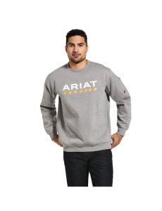 Pánské Mikiny Ariat Rebar Workman Logo Šedé | KPSAJ-1307
