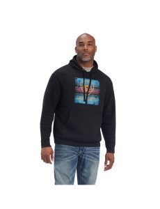Pánské Mikiny Ariat Serape Block Černé | IURWM-7163