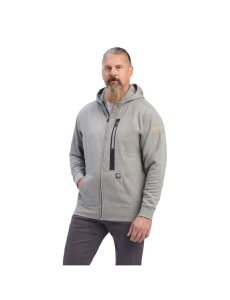 Pánské Mikiny S Kapucí Ariat Rebar Workman Full Zip Šedé | LPVJY-5387