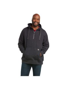 Pánské Mikiny S Kapucí Ariat Rebar Workman 1/4 Zip Šedé | NCBGQ-4197