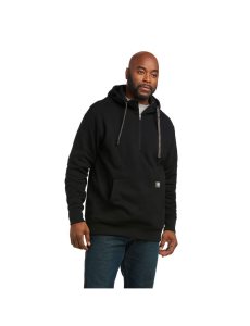 Pánské Mikiny S Kapucí Ariat Rebar Workman 1/4 Zip Černé | WQSHO-5279