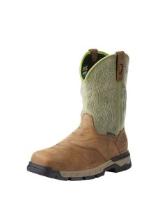 Pánské Nepromokavé Boty Ariat Rebar Flex Western Composite Špicí Pracovní Hnědé | SPYCE-9130