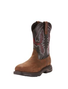 Pánské Nepromokavé Boty Ariat WorkHog XT Carbon Špicí Pracovní Hnědé | COUZA-6041