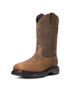 Pánské Nepromokavé Boty Ariat WorkHog XT Patriot Carbon Špicí Pracovní Hnědé | ZJMBN-5872