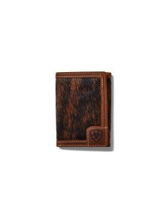 Pánské Peněženky Ariat Trifold Logo Calf Hair Hnědé | OZTXU-5628
