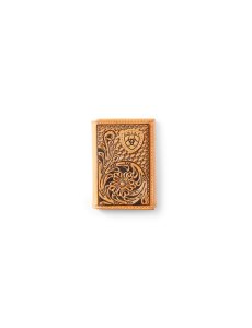Pánské Peněženky Ariat Trifold Tan Floral Logo Embroidery Hnědé | PKXEH-8012