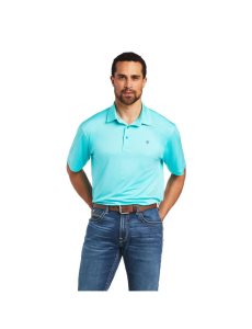 Pánské Polo Triko Ariat Charger 2.0 Tyrkysové | KRJGP-2734