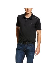 Pánské Polo Triko Ariat Norco Černé | NYSTJ-5987