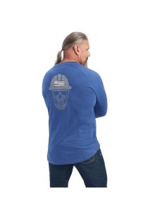 Pánské Pracovní Oděvy Ariat Rebar Bavlněné Strong Roughneck Grafická T Shirts Blankyt | DWGYZ-2768