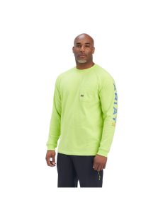 Pánské Pracovní Oděvy Ariat Rebar Bavlněné Strong Grafická T Shirts Světle Zelene Blankyt | RZWKH-82