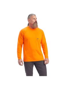 Pánské Pracovní Oděvy Ariat Rebar Bavlněné Strong T Shirts Oranžové | SKIJC-2078