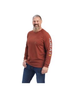 Pánské Pracovní Oděvy Ariat Rebar Bavlněné Strong Grafická T Shirts Růžové Světle Šedé | VFRQB-6573