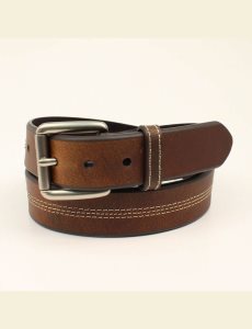Pánské Pásky Ariat Center triple stitch Hnědé | CLNMS-6507